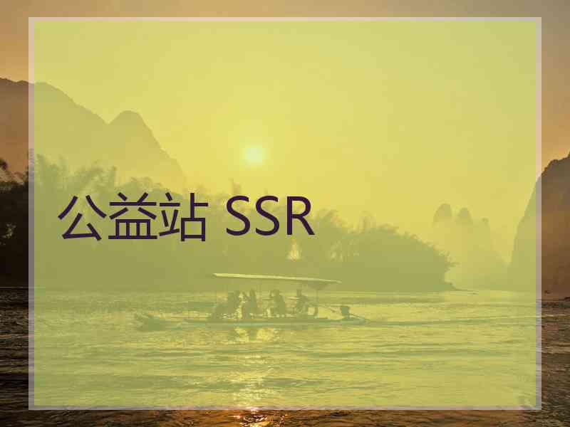 公益站 SSR