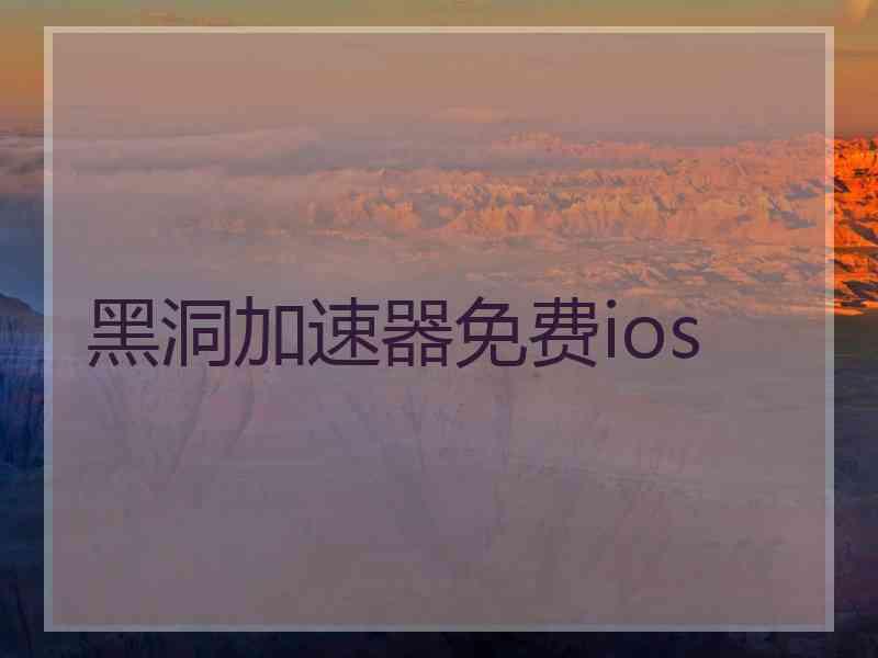 黑洞加速器免费ios