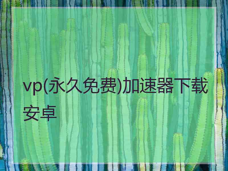 vp(永久免费)加速器下载安卓