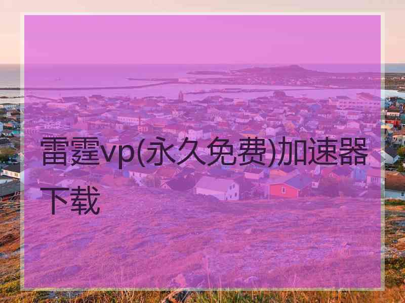 雷霆vp(永久免费)加速器下载