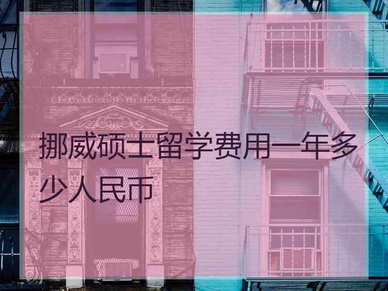 挪威硕士留学费用一年多少人民币