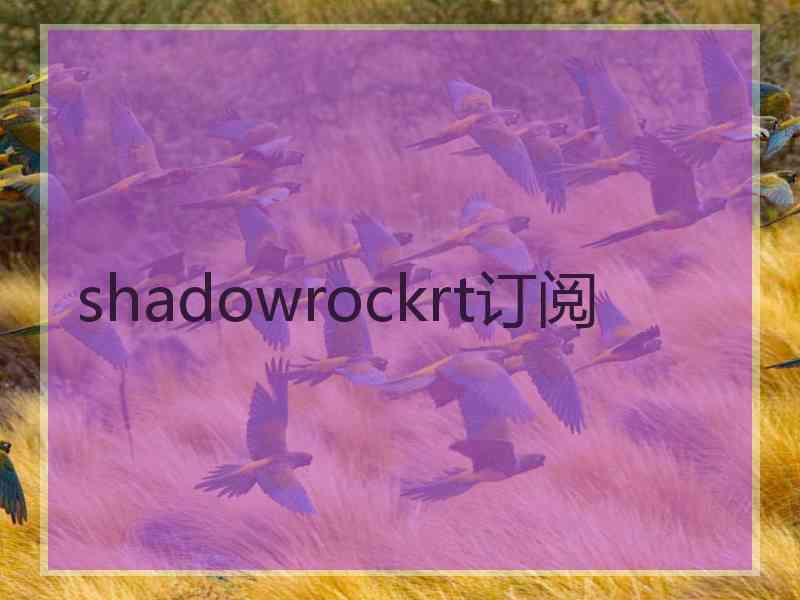 shadowrockrt订阅