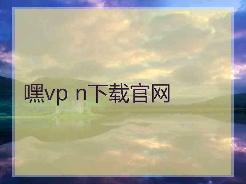 嘿vp n下载官网