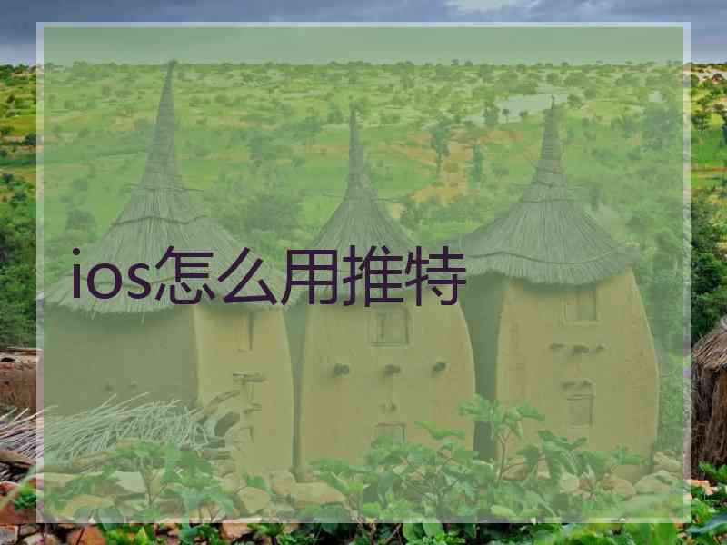 ios怎么用推特