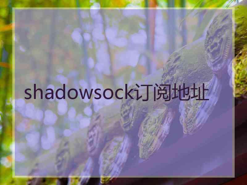 shadowsock订阅地址