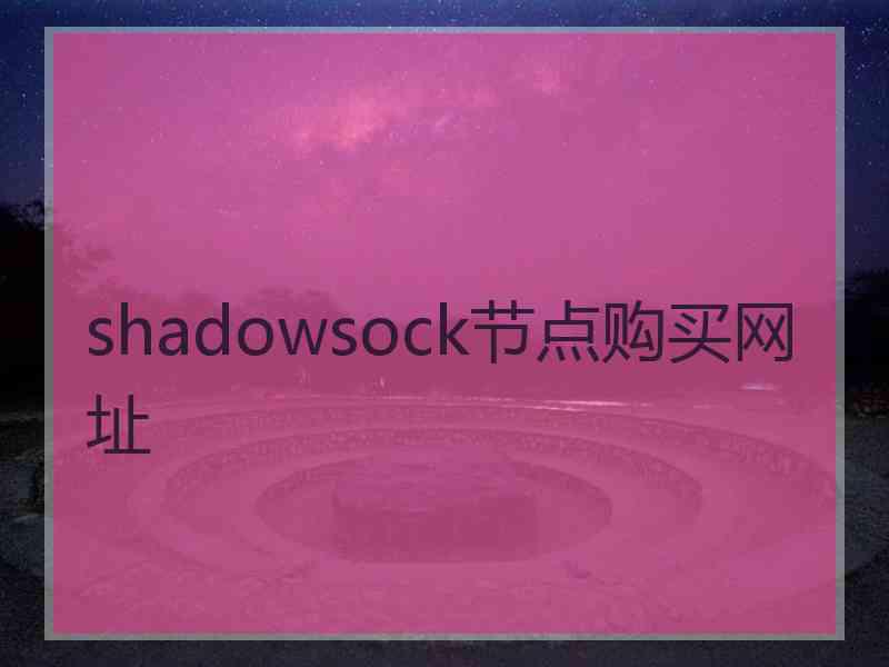 shadowsock节点购买网址