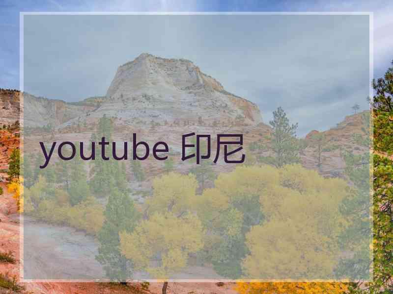 youtube 印尼