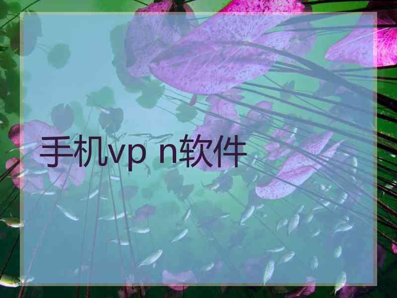 手机vp n软件