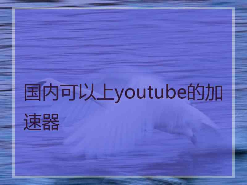 国内可以上youtube的加速器