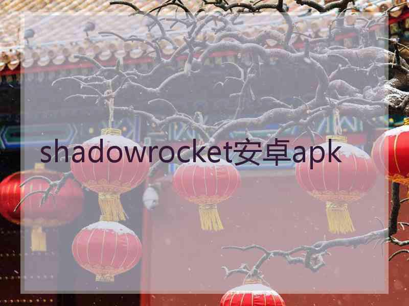 shadowrocket安卓apk