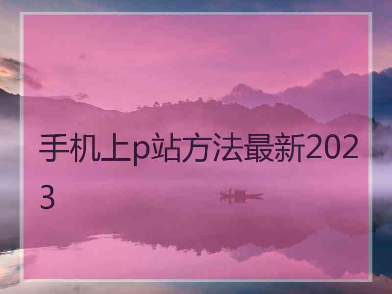 手机上p站方法最新2023