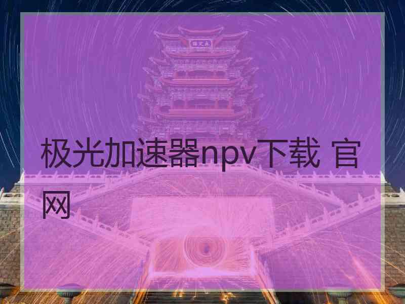 极光加速器npv下载 官网